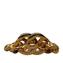 Gold Chanel CC Turn Lock Bracelet