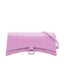 Pink Balenciaga Hourglass Stretch Shoulder Bag