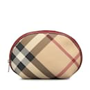 Braune Burberry Supernova Check-Tasche