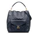 Blue Louis Vuitton Monogram Empreinte Metis Hobo Satchel