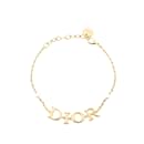 Gold Dior Faux Pearl Diorevolution Bracelet