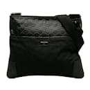 Borsa a tracolla Gucci Guccissima in nylon nero