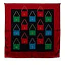 Rote Chanel Classic Matelasse Flap Bag Print Schal Schals