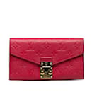 Red Louis Vuitton Monogram Empreinte Metis Wallet