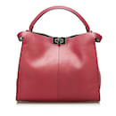Rote mittelgroße Peekaboo X-Lite-Einkaufstasche von Fendi