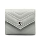 Gray Chanel CC Caviar Small Wallet