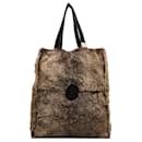 Brown Chanel Lapin Fur Tote Bag