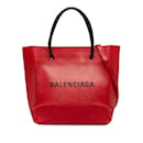 Red Balenciaga XXS Shopping Tote Satchel