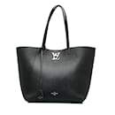 Black Louis Vuitton Lockme Cabas Tote Bag