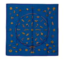 Bufanda de seda con clips de Hermes azul Bufandas - Hermès