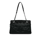 Schwarze Chanel CC Soft-Einkaufstasche