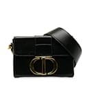 Couro Dior Preto 30 BOLSA CAIXA MONTAIGNE