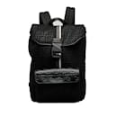 Black Fendi Zucca Buckle Flap Backpack