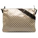 Brown Gucci GG Crystal Crossbody Bag