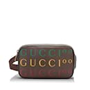 Brauner Gucci 100Gürteltasche zum Jubiläum