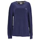 Tommy Hilifger Mens Tommy Classics Knitted Jumper in Navy Blue Cotton - Tommy Hilfiger