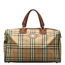 Burberry Horseferry Check Small Duffle Bag Canvas Travel Bag in Good condition