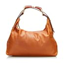 Leather Horsebit Hobo Bag  115867.0 - Gucci