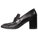 Dark brown leather heeled shoes - size EU 38.5 - The row