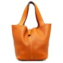 Hermes naranja Clemence Picotin Lock 22 - Hermès