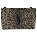 Saint Laurent Brocade Leopard Kate Bag