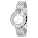 Chopard feliz diamante 204407-1003 relógio feminino 18ouro branco kt