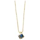 TIFFANY & CO. Sapphire & Diamond Cube Pendant in18k yellow gold - Tiffany & Co