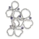 TIFFANY & CO. Anello con tanzanite e diamanti con fiori di carta in platino 0.5 ctw - Tiffany & Co