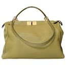 FENDI Peekaboo X-Lite Bag in Green Leather - 101715 - Fendi