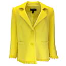 Blazer en tweed de coton doublé de soie Bigis jaune Escada en Limoncello - Autre Marque