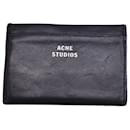 Acne Studios Card Holder in Black Leather