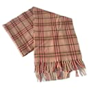 Burberry pink tartan scarf