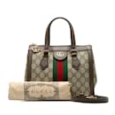 Kleine Gucci-Einkaufstasche „GG Supreme Ophidia“ aus Canvas 547551 in guter Kondition