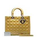 Grand sac Lady Dior verni Cannage