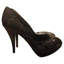 Beautiful black pumps with heels 12 ALBERTO GUARDIANI new n. 37.5 - Alberto Guardiani