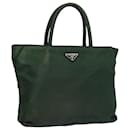 PRADA Hand Bag Nylon Green Auth 63631 - Prada