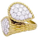 Boucheron vintage ring “Serpent Bohème” yellow gold, platinum, diamants.