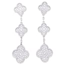 Boucles d'oreilles Van Cleef & Arpels "Magic Alhambra" or blanc, diamants. - Autre Marque