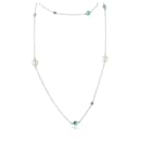 TIFFANY & CO. Elsa Peretti Color by the Yard Sprinkle Necklace in Silver 0.2 ctw - Tiffany & Co