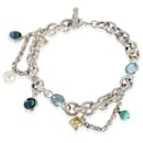 David Yurman Old World Charm Bracelet in Sterling Silver with a Toggle Clasp