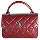 Chanel Burgundy Quilted Lambskin Small Trendy Flap Bag