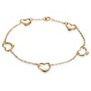 TIFFANY & CO. Elsa Peretti Open Heart 5 Station Bracelet in 18k yellow gold - Tiffany & Co