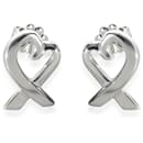 TIFFANY & CO. Paloma Picasso 14 mm Brincos de coração amoroso em prata esterlina - Tiffany & Co