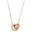 Cartier Love Diamond Necklace in 18k Rose Gold 0.30 ctw