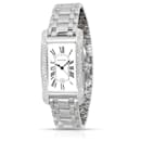 Cartier Tanque Americaine WB7026l1 Reloj Unisex en Oro Blanco