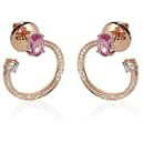 HUEB Spectrum Pink Sapphire & Diamond Earrings in 18k Rose Gold 0.39 ctw - Autre Marque