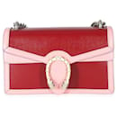 Gucci Red Pink Azalea Kalbsleder Emaille Small Dionysus