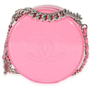 Sac CC rond en terre verni rose Chanel