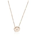 Van Cleef & Arpels Lucky Spring Mother Of Pearl Pendant in 18k Rose Gold