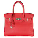 Hermès Rouge Casaque Clémence Birkin 30 PHW